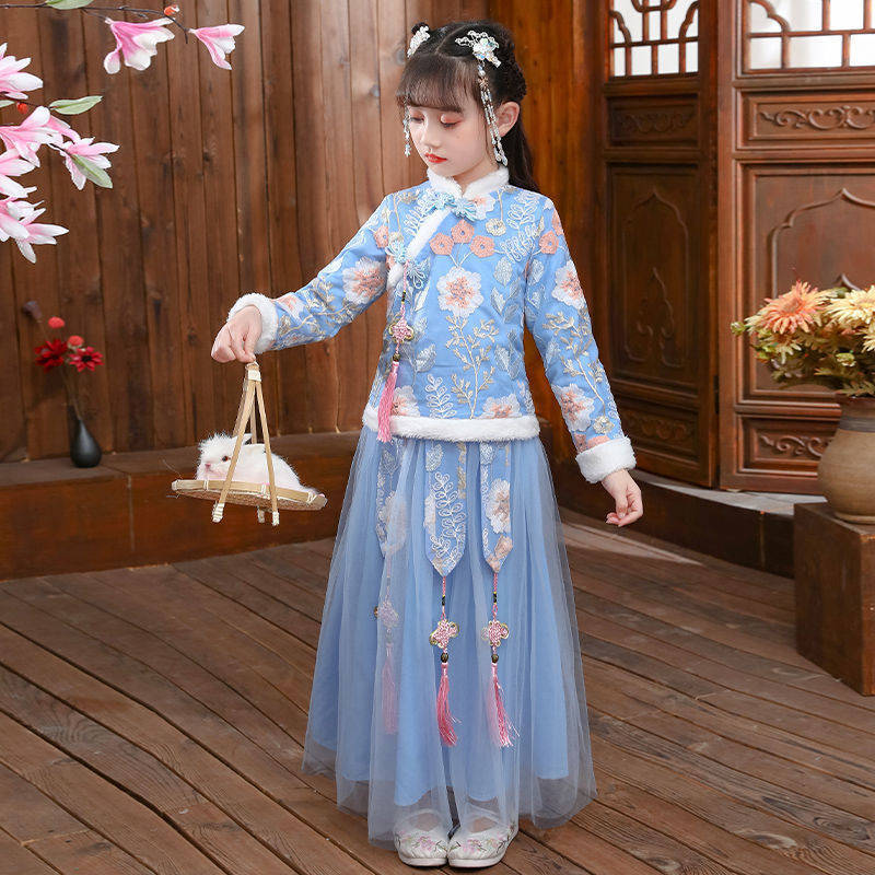 Winter Clothing For Babies - 2024 bambini autunno inverno Hanfu ragazza