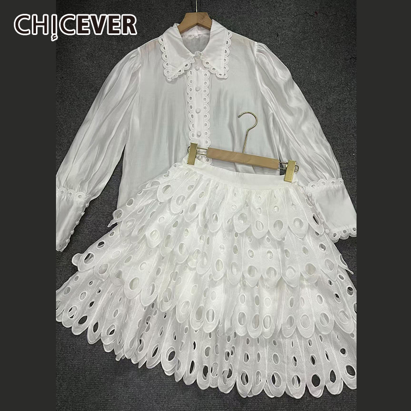 Winter Clothing Line - CHICEVER Abito con gonna scavata solida