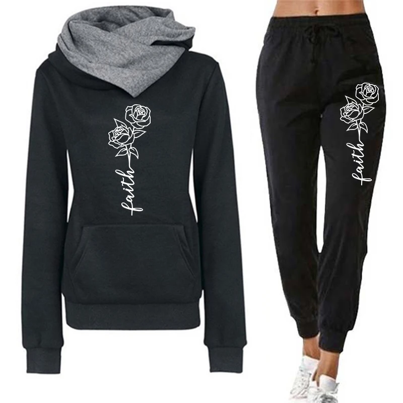 Winter Clothing Factory Outlet - Tuta Casual da Donna con Cappuccio,