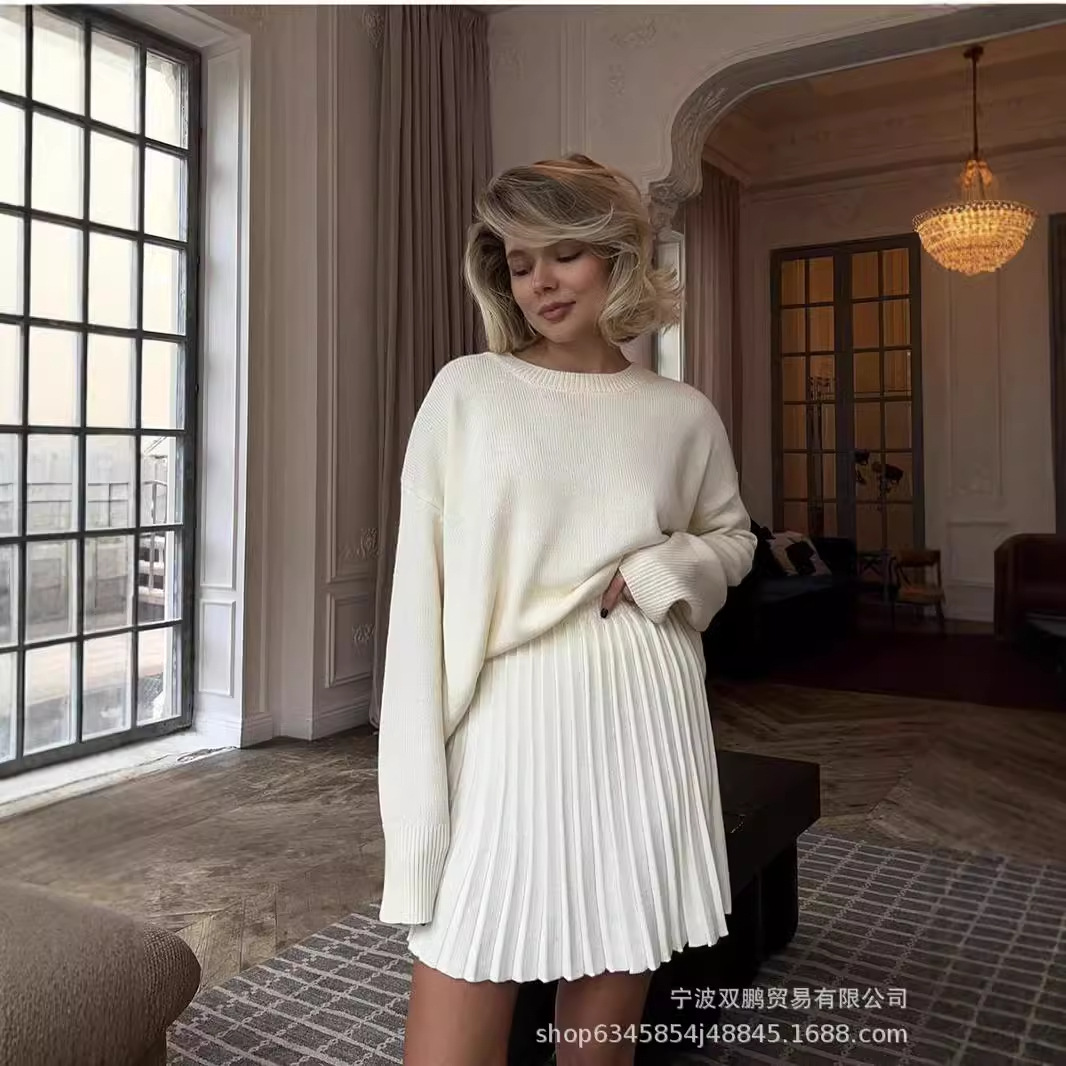 Winter Clothing Line - Autunno di Colore Solido O-Collo Maglione