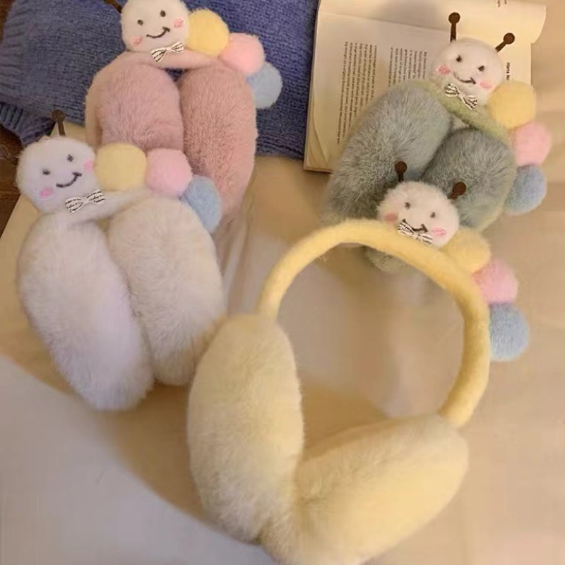 Winter Clothing Earmuffs - Nuovo simpatico e divertente peluche Caterpillar