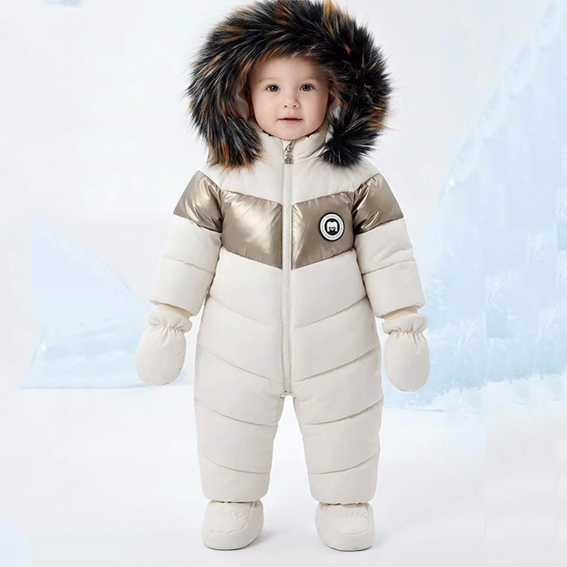 Winter Clothing For Babies - Tutina Invernale per Neonati con Guanti,