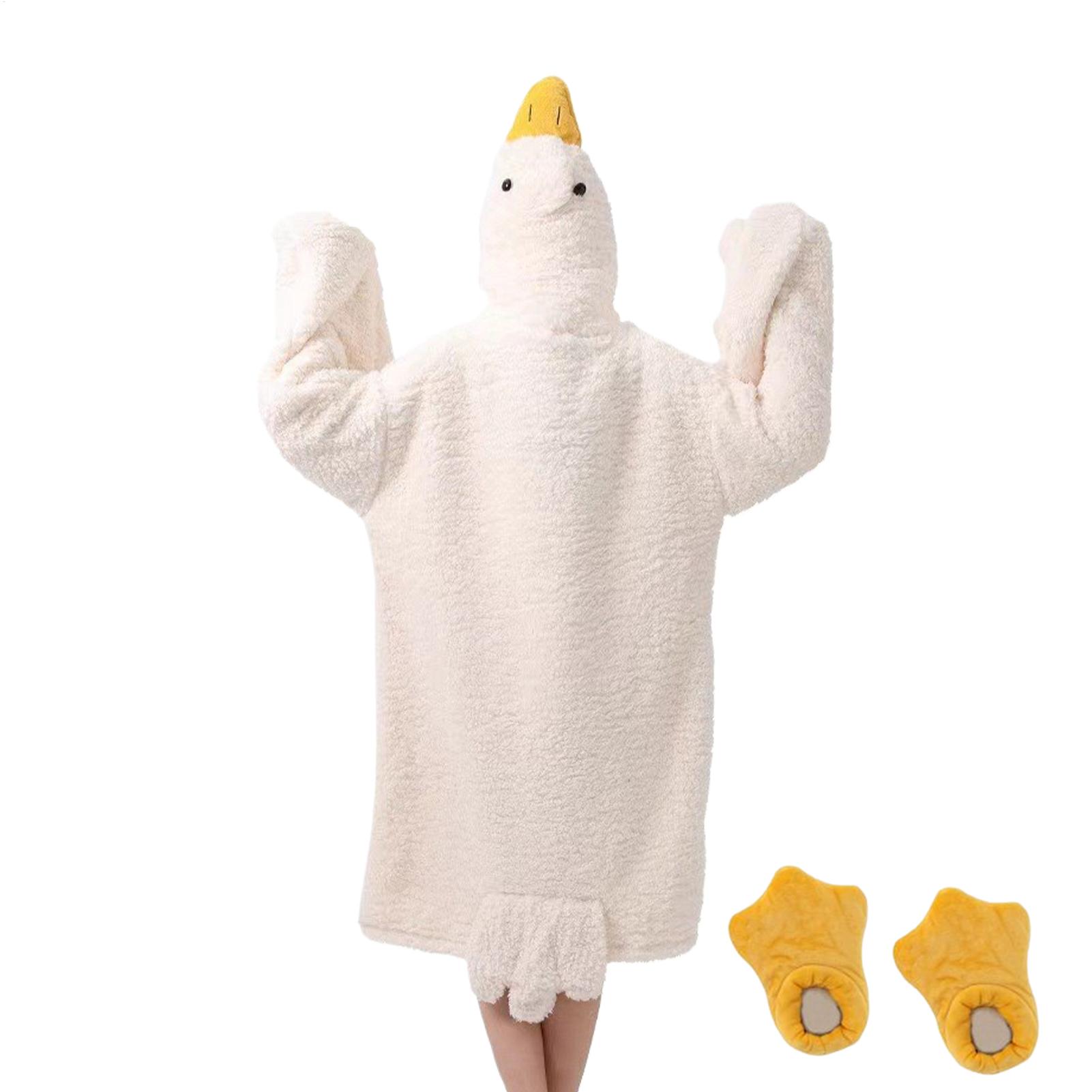 Fleece Hoodie Lined - Coperta indossabile in pile corallo con