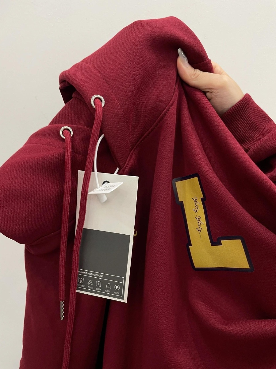Winter Clothing Outlet - Felpa con cappuccio retrò stile americano,
