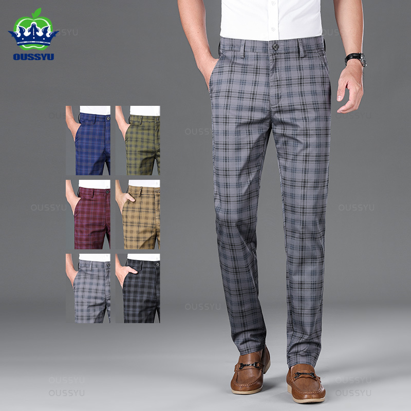 Winter Clothing Brands - OUSSYU Marchio di abbigliamento Pantaloni scozzesi