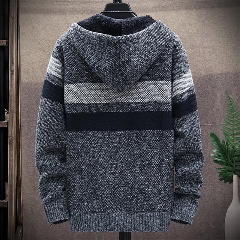 Cappotto maglione a righe da u - Fleece Hoodie Lined recensione e prezzo