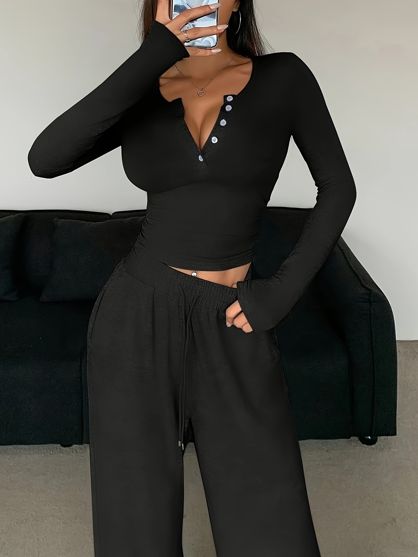 Set di pantaloni in tinta unit - Winter Clothing Factory Outlet recensione e prezzo